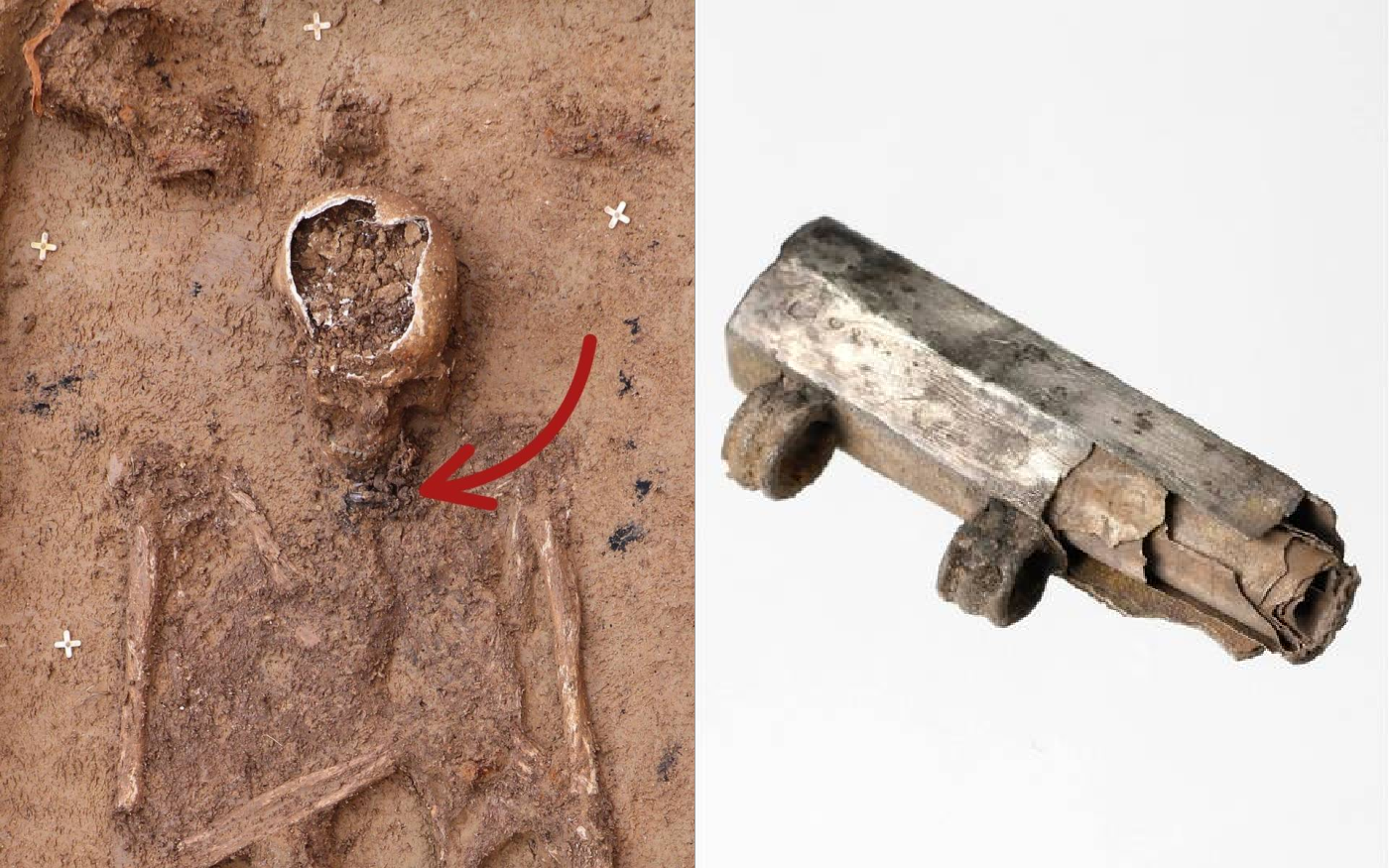 Ανακάλυψαν ένα αρχαίο, μυστηριώδες φυλακτό που περιείχε ασημένιο πάπυρο – Η αποκρυπτογράφηση του εύθραυστου σημειώματος