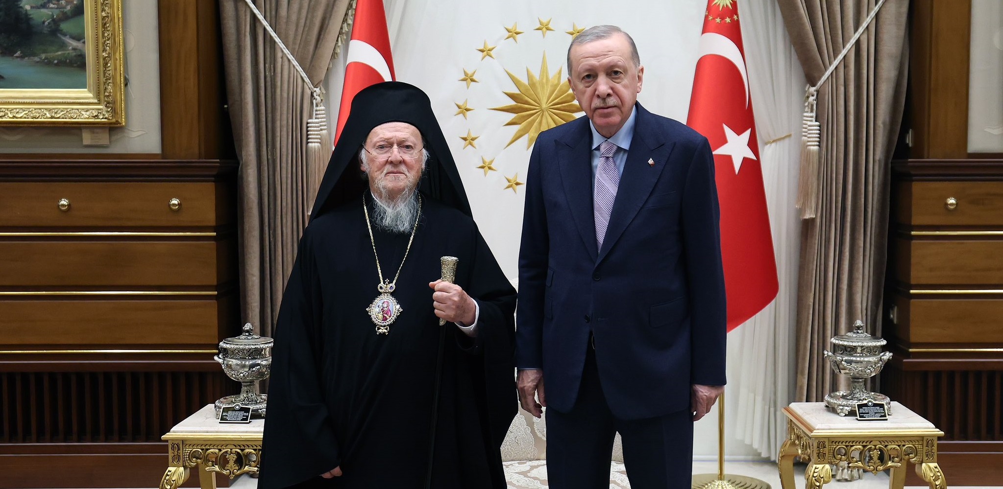 Συνάντηση Βαρθολομαίου - Ερντογάν στην Άγκυρα