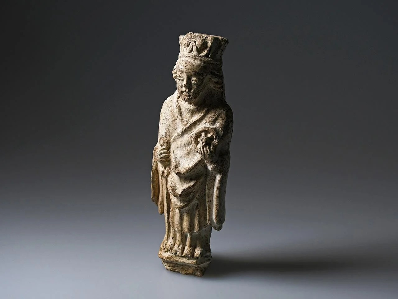 Το ειδώλιο της Αγίας Αικατερίνης του 15ου αιώνα. Φωτογραφία: Berlin State Monument Office, Julia-Marlen Schiefelbein