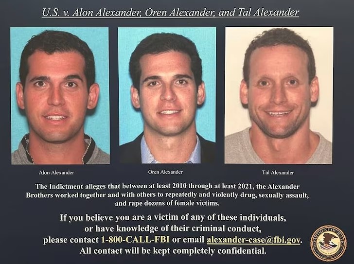 ΗΠΑ: Τρία αδέλφια κατηγορούνται ότι βίαζαν γυναίκες για πάνω από μία δεκαετία – Ήταν μεσίτες πολυτελών ακινήτων