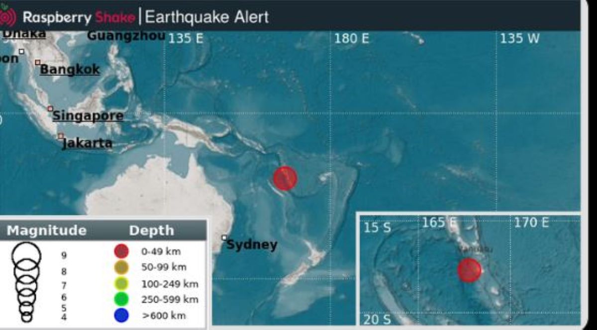 Ισχυρός σεισμός 7,3 βαθμών στην Πορτ Βίλα του Βανουάτου – Προειδοποίηση για τσουνάμι