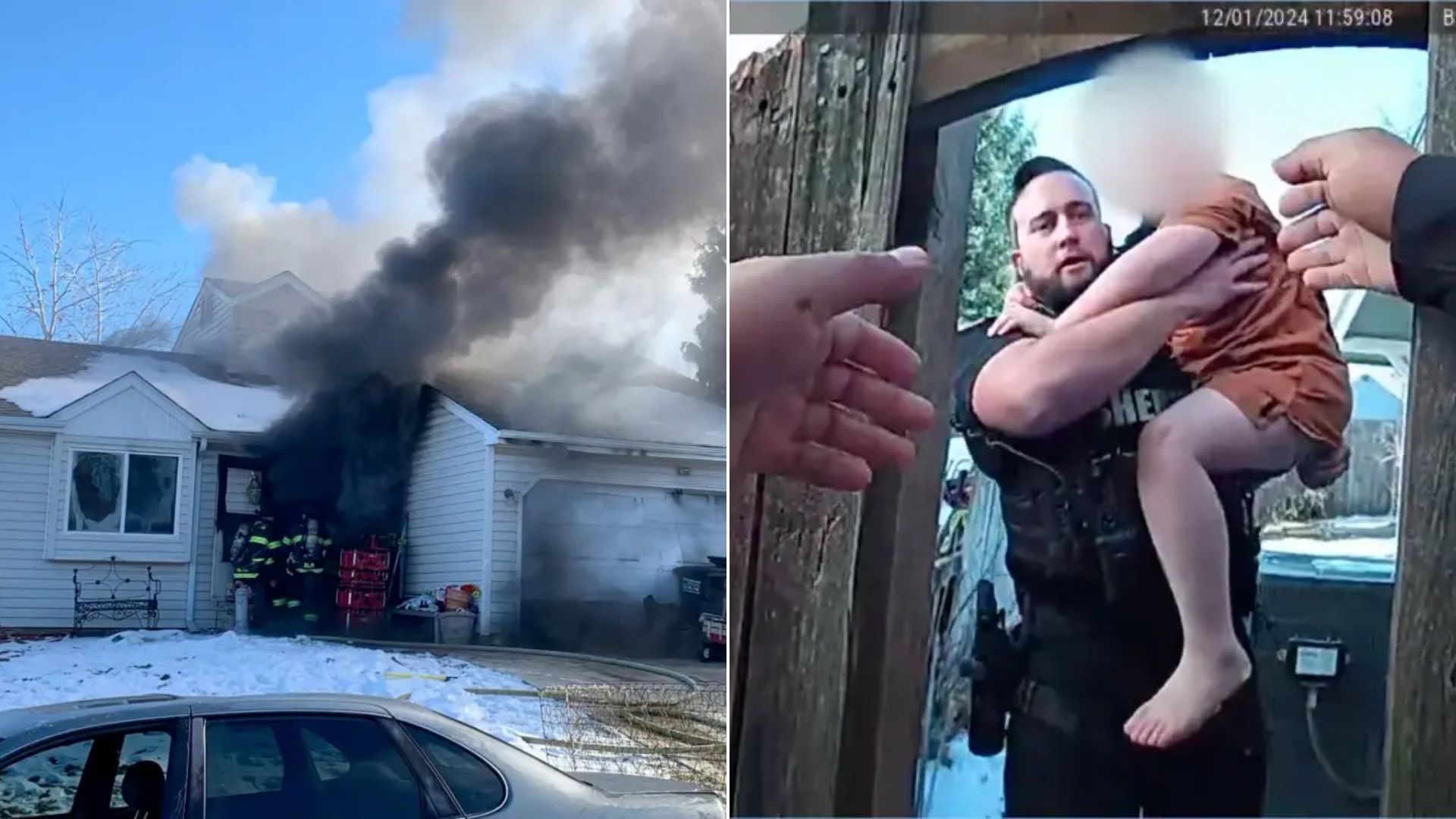 «Είναι ο ήρωάς μας»: 8χρονος με σύνδρομο Down έσωσε την αδελφή του όταν ξέσπασε φωτιά στο σπίτι τους – Βίντεο από την διάσωση