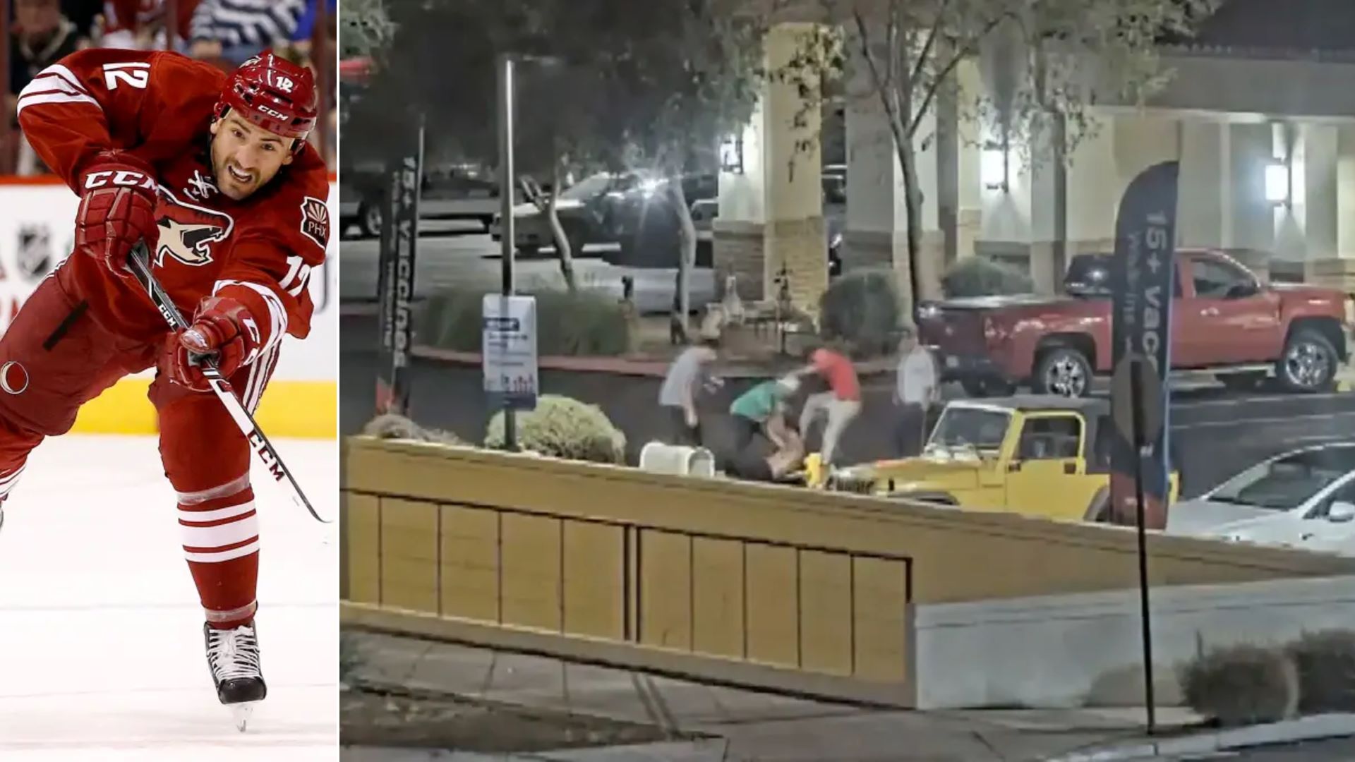 Βίντεο: Άγριος καβγάς μεταξύ πρώην παίκτη χόκεϊ και 6 ανδρών – Τον κυνηγούσαν σε πάρκινγκ και τον χτύπησαν