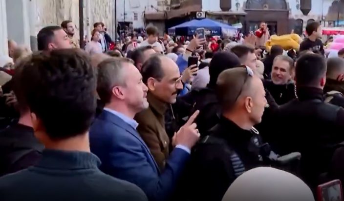 Ο Ιμπραήμ Καλίν στην πρώτη επίσκεψη του στην Δαμασκό