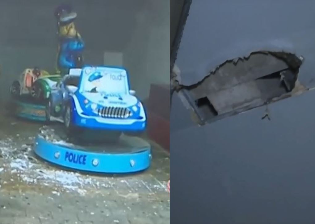 Μαρούσι: Κατέρρευσε τμήμα σοβά πάνω σε παιχνίδι, έξω από τον σταθμό του ΗΣΑΠ – ΒΙΝΤΕΟ