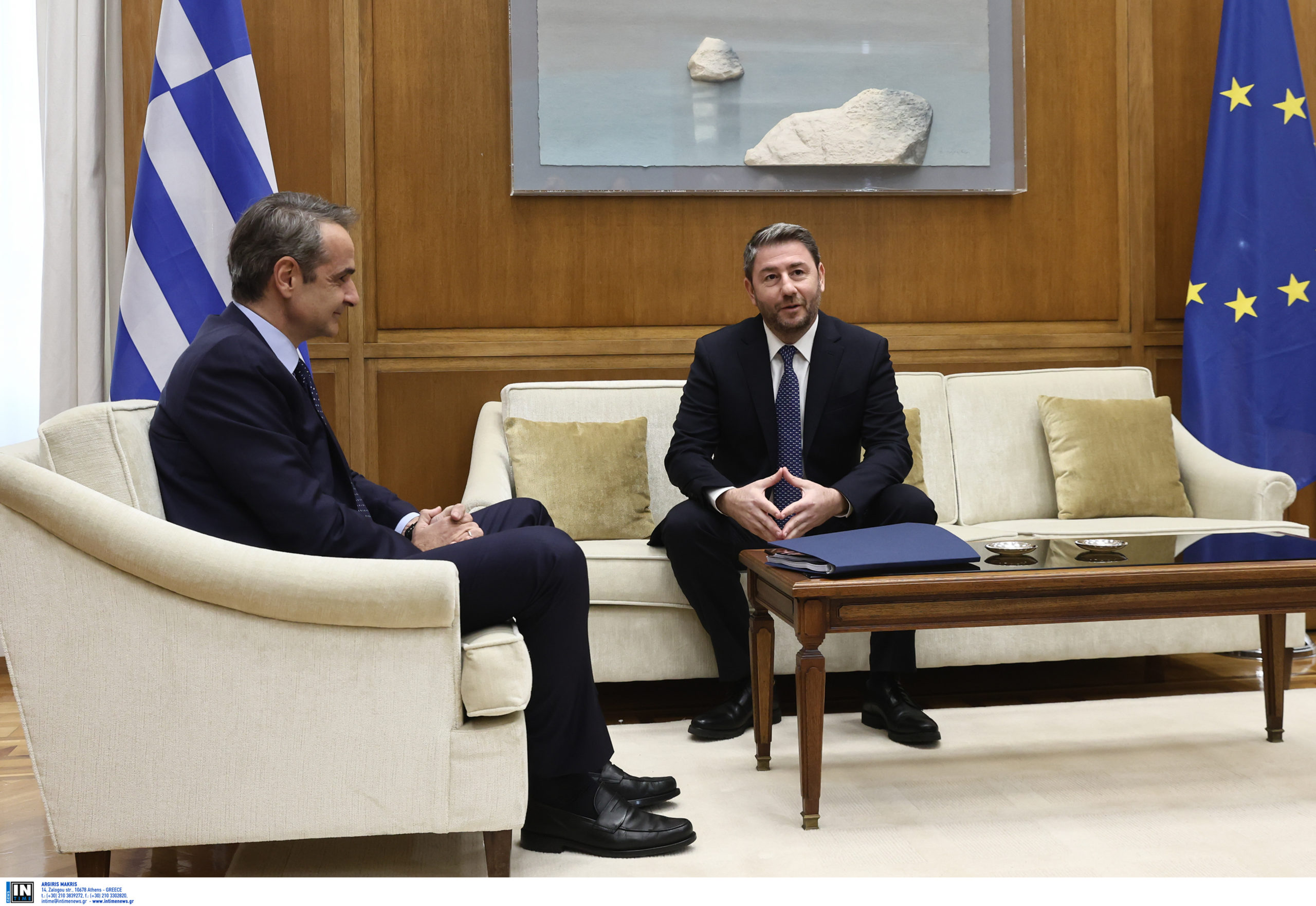 Ανδρουλάκης μετά την συνάντηση με Μητσοτάκη: «Η συναίνεση χρειάζεται δύο» – Τα θέματα που συζήτησαν