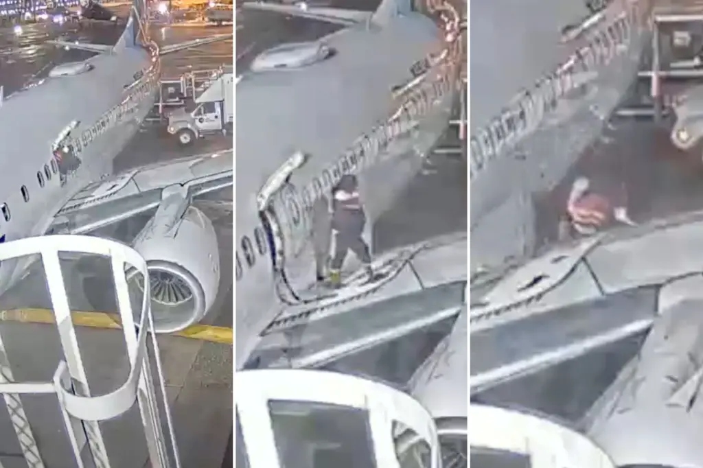 Βίντεο: Άνοιξε την έξοδο κινδύνου και ανέβηκε στο φτερό αεροπλάνου