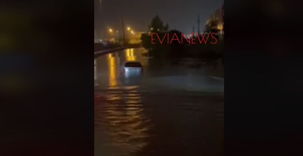 Κακοκαιρία Elena: Πλημμύρισε δρόμος στα Οινόφυτα – Δείτε το βίντεο