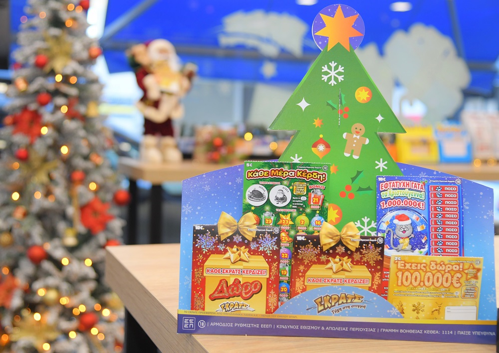 Οι εορταστικοί λαχνοί γίνονται δώρα και σε αυτά τα Χριστούγεννα – Νέα παιχνίδια με πολλές ευκαιρίες για κέρδη και ειδική περιοχή για ευχές