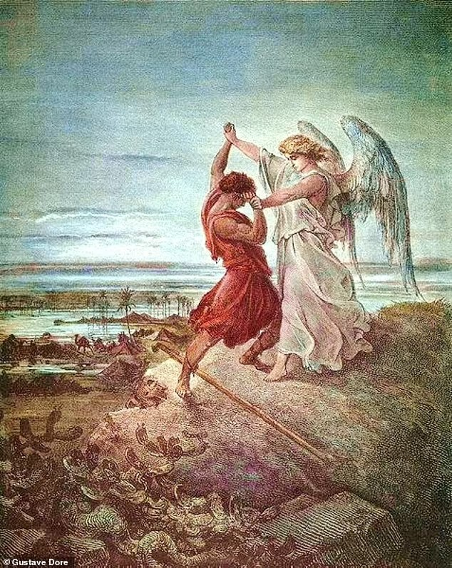Αναπαράσταση της μάχης του Ιακώβ με τον Άγγελο