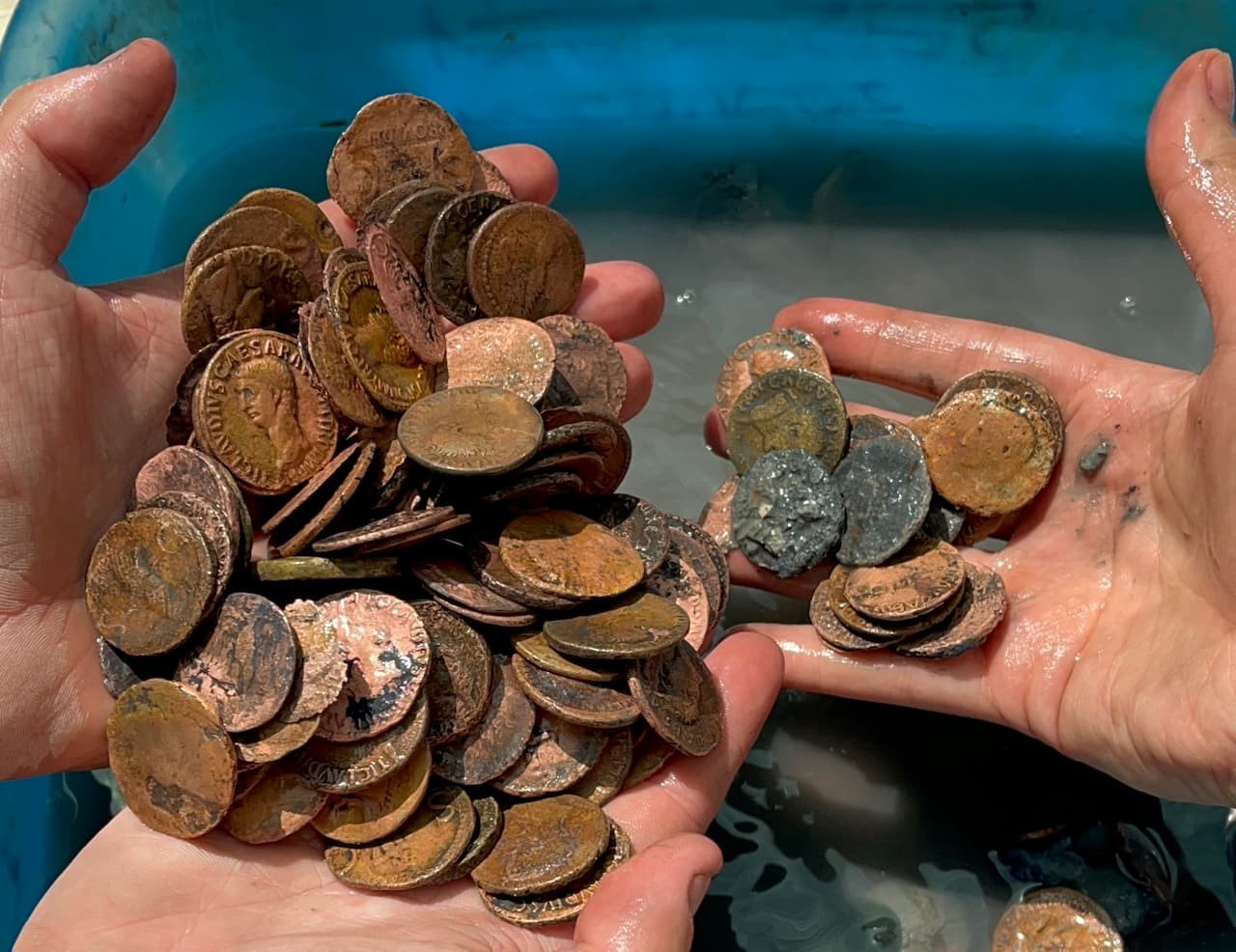 Συλλογή 10.000 νομισμάτων. Φωτογραφία: Υπουργείο Πολιτισμού της Ιταλίας