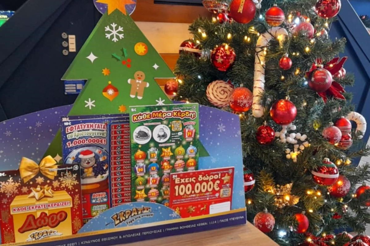 Χριστούγεννα στα καταστήματα ΟΠΑΠ με εορταστικά ΣΚΡΑΤΣ – Νέοι χριστουγεννιάτικοι λαχνοί με πολλές ευκαιρίες για κέρδη και ειδική περιοχή για ευχές