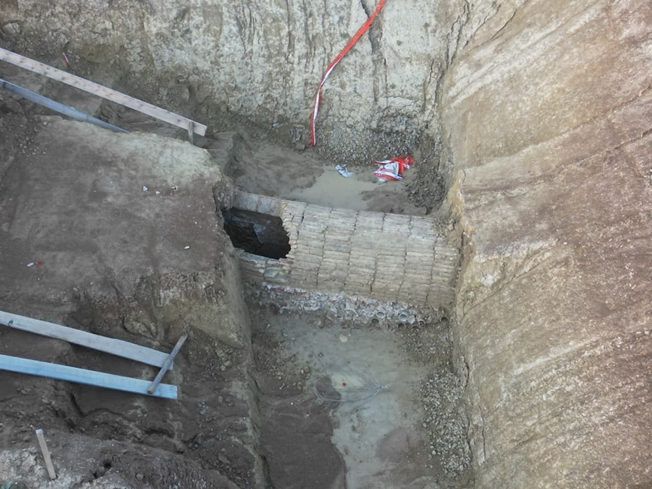 Λεπτομέρειες της ανασκαφής. Φωτογραφία: Guide della Riserva Borsacchio