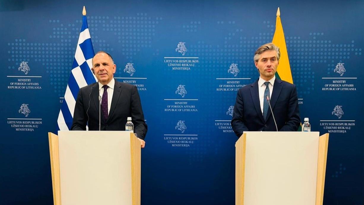 Γεραπετρίτης - συνάντηση με τον Λιθουανό ομόλογο του