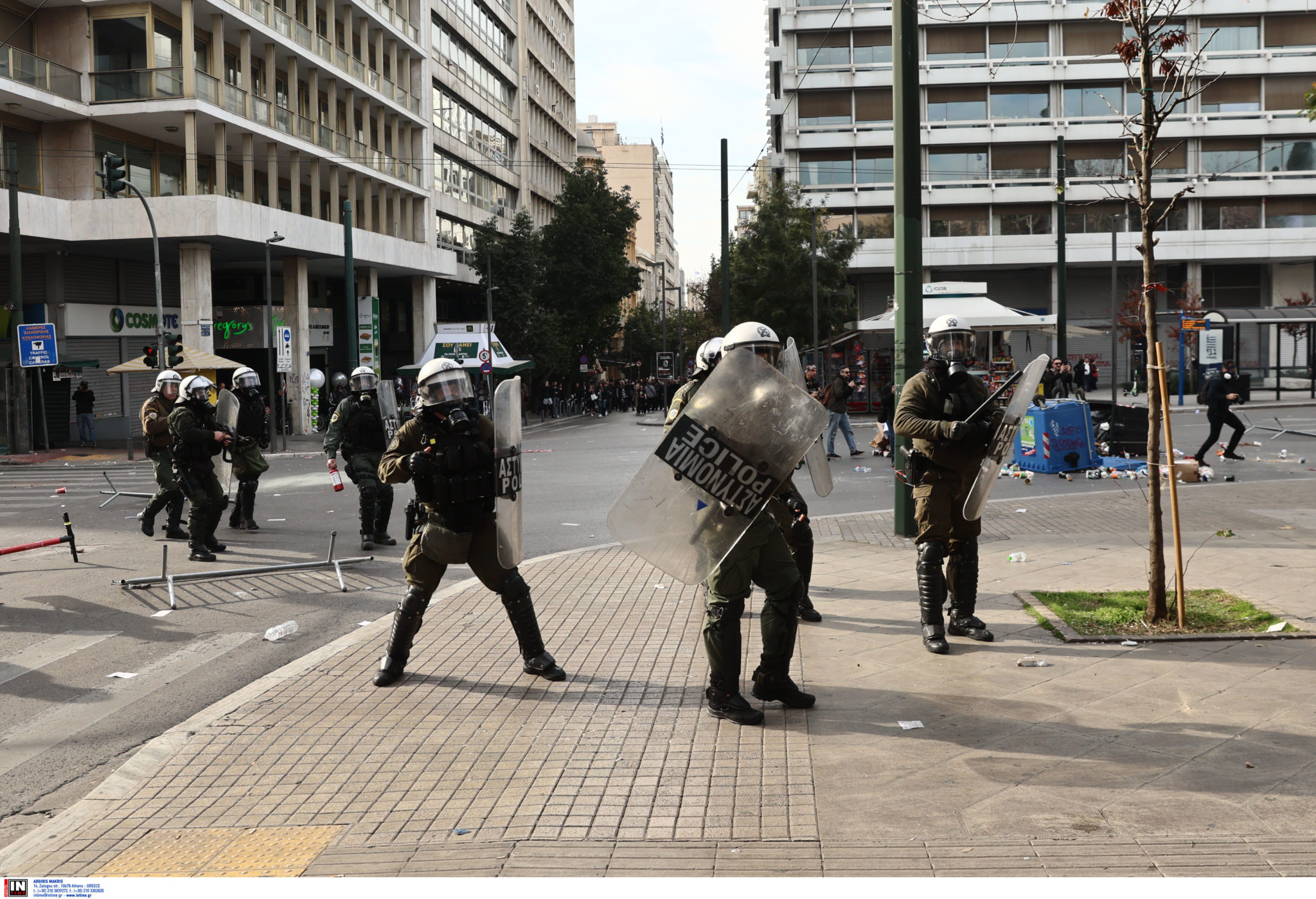 Τέμπη Επεισόδια ΕΛΑΣ