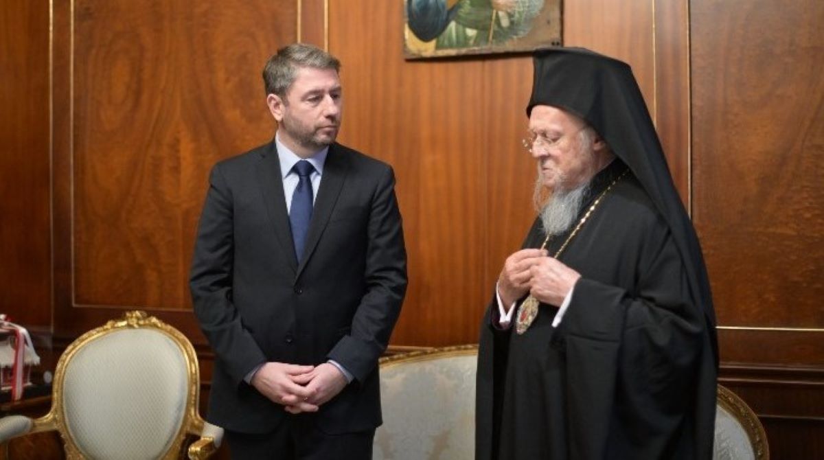 Νίκος Ανδρουλάκης Οικουμενικός Πατριάρχης Βαρθολομαίος