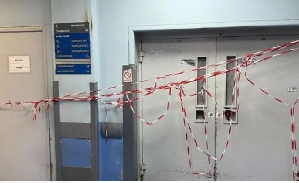 Έπεσε ασανσέρ στο νοσοκομείο Ερυθρός Σταυρός