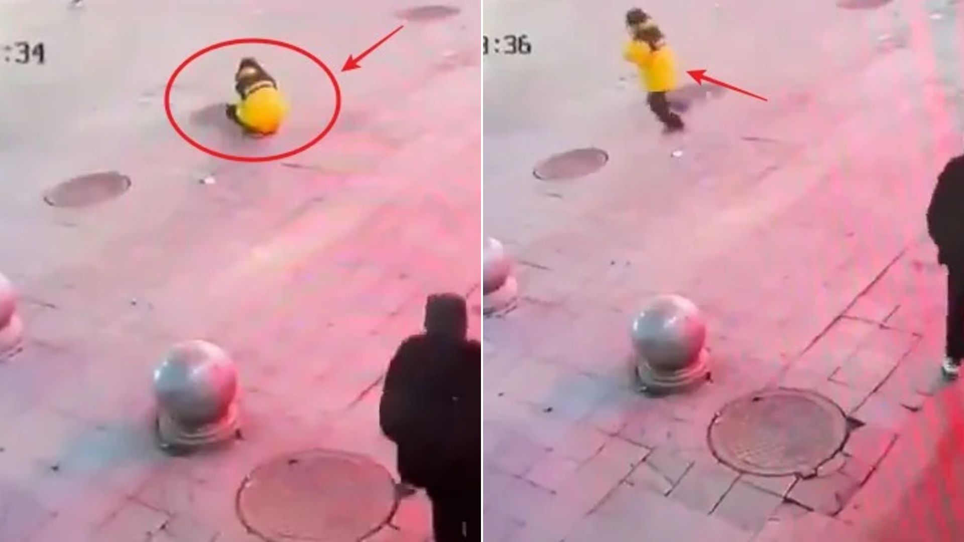 Βίντεο-σοκ: Η στιγμή που 12χρονη ρίχνει κροτίδα σε φρεάτιο και εκτοξεύεται στον αέρα