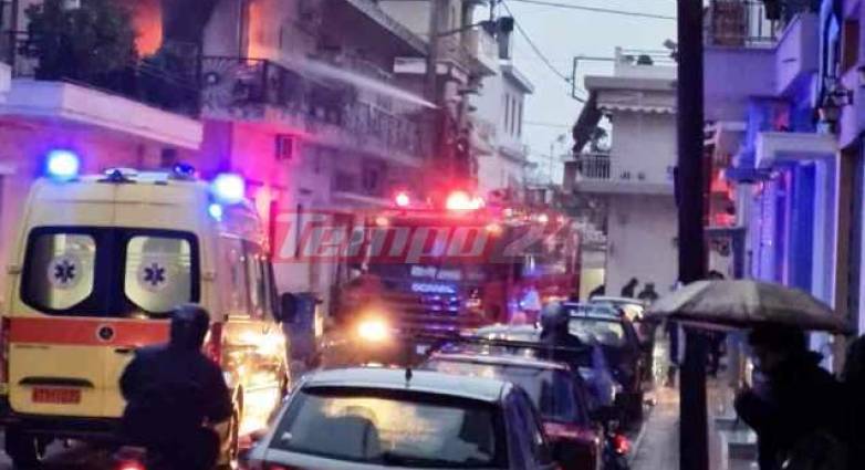 Φωτιά σε διαμέρισμα στην Πάτρα – Στο νοσοκομείο η ιδιοκτήτρια