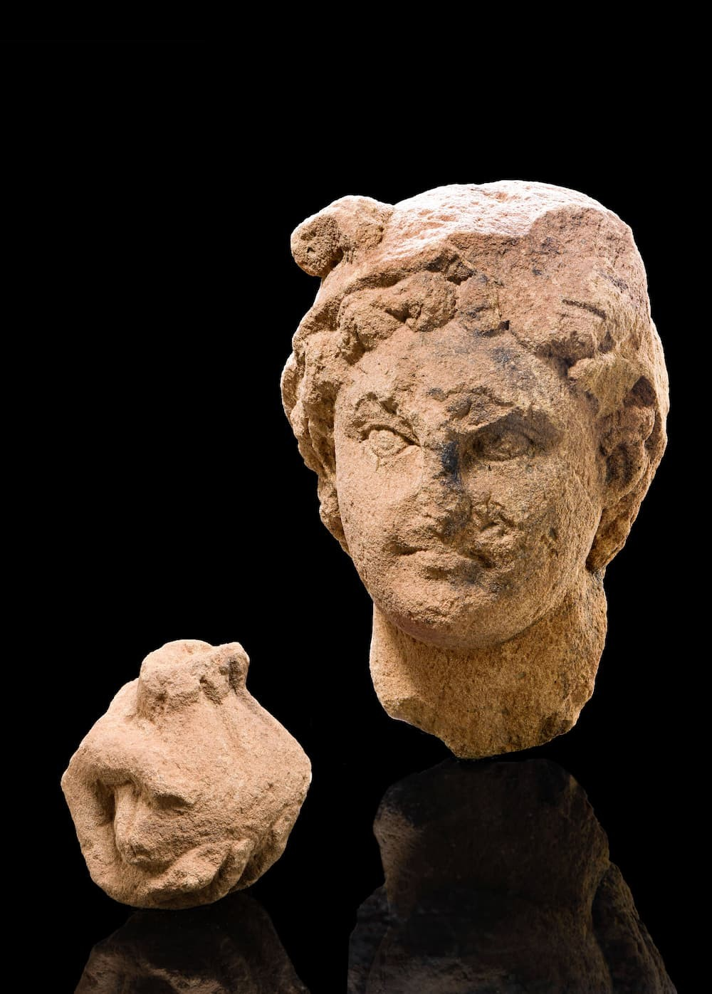 Η κεφαλή και το χέρι του αγάλματος του Ερμή. Φωτογραφία: Yvonne Mühleis / LAD