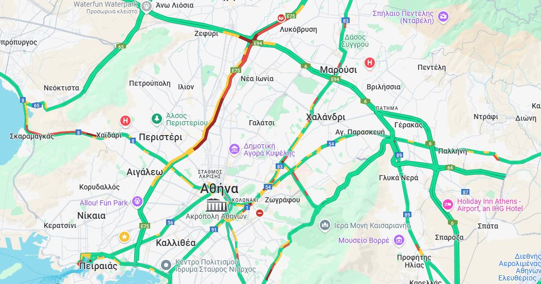 Τροχαίο και μποτιλιάρισμα στον Κηφισό