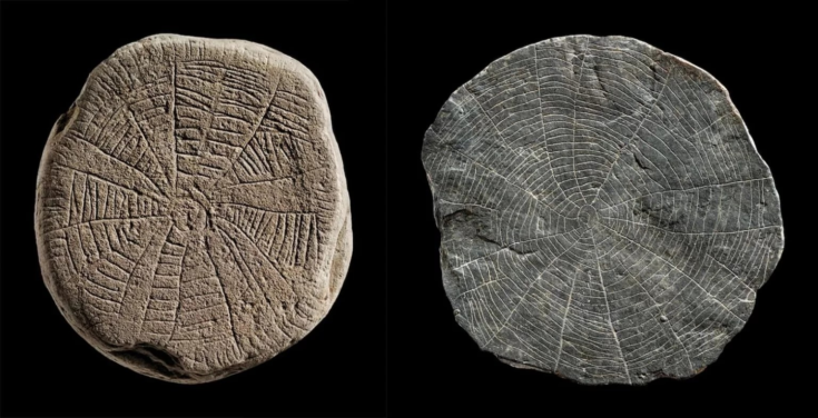 Οι πέτρες με τα ηλιακά μοτίβα. Φωτογραφία: John Lee / The National Museum of Denmark