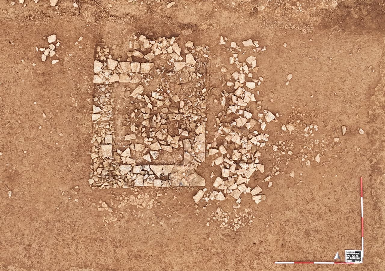 Το δάπεδο στον ναό του Ερμή. Φωτογραφία: Julia Hopf / LAD/ArchaeoConnect GmbH