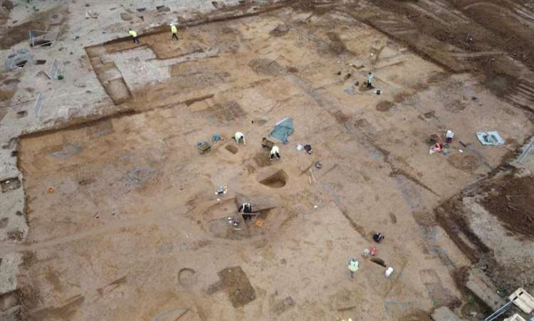 To σημείο των ανασκαφών. Φωτογραφία: KentOnLine