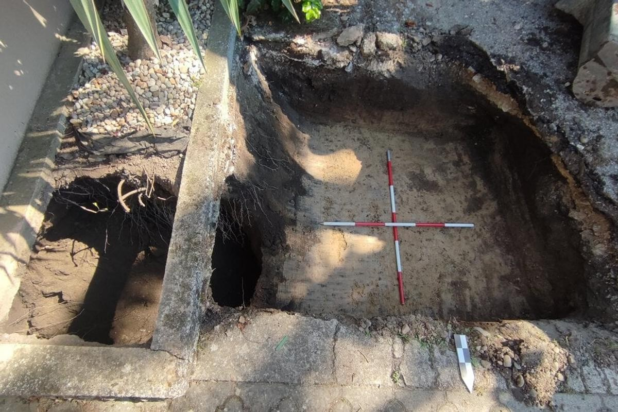 Μία κρύπτη που αποκαλύφθηκε στο χωριό Dubovany. Φωτογραφία: A. Fónod