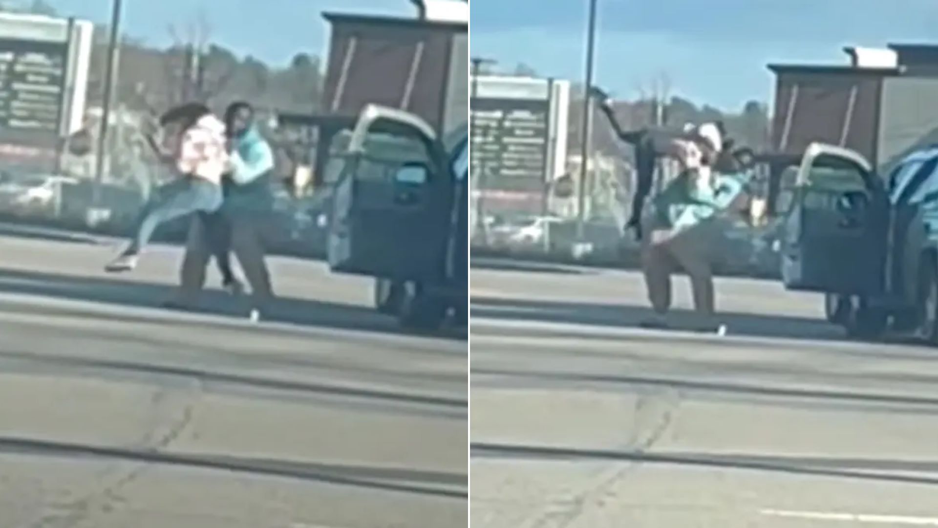 Βίντεο: Τράκαραν και την έβγαλε με την βία από το αυτοκίνητό της – «Με πέταξε στο έδαφος»
