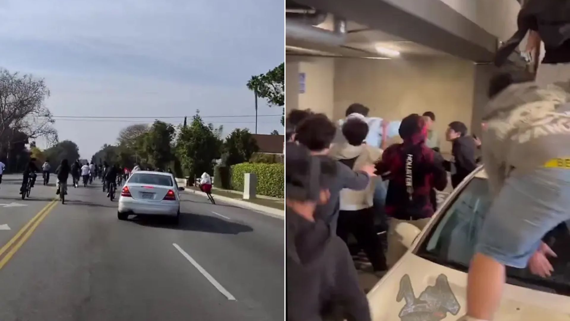 Βίντεο: Οδηγός αυτοκινήτου καταδίωξε ποδηλάτες στον δρόμο – Τον εγκλώβισαν σε πάρκινγκ και του επιτέθηκαν