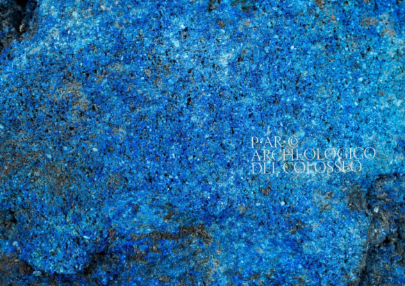 Λεπτομέρεια του αιγυπτιακού μπλε. Φωτογραφία: Simona Murrone / Parco archeologico del Colosseo