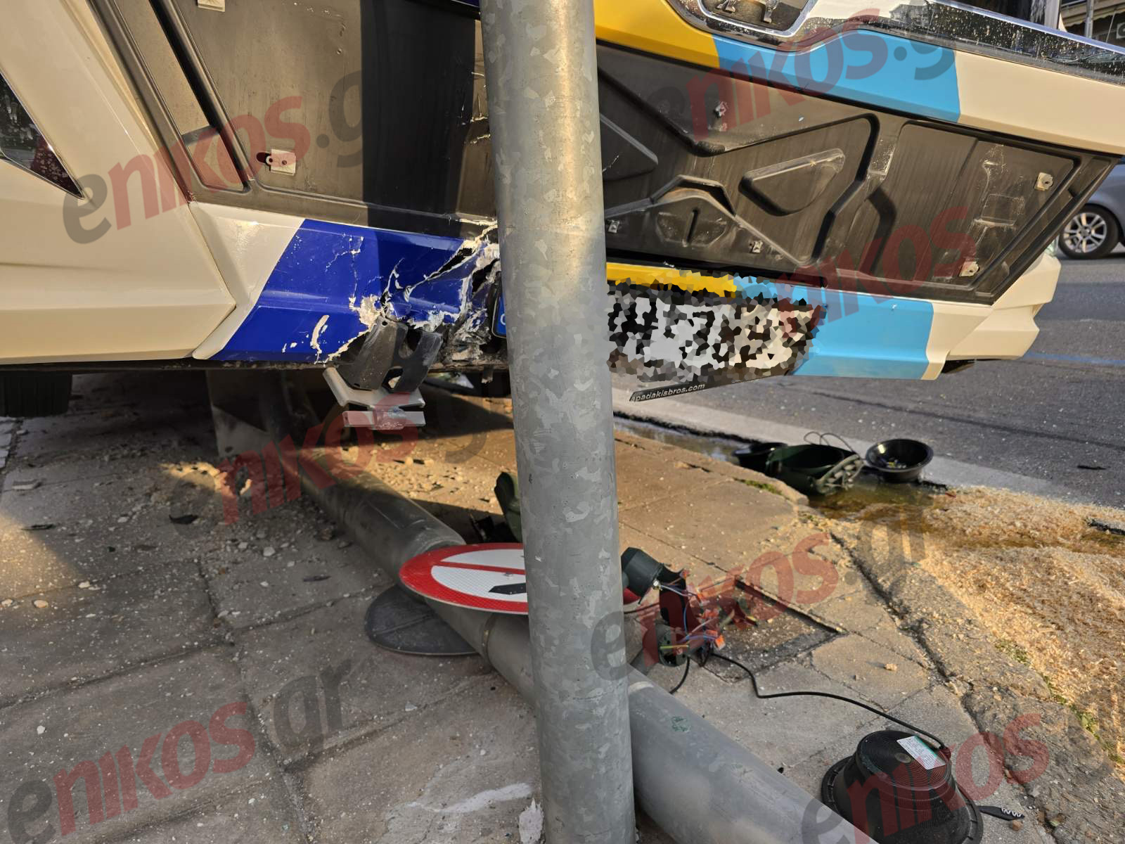 Μεσογείων, Τροχαίο, Λεωφορείο