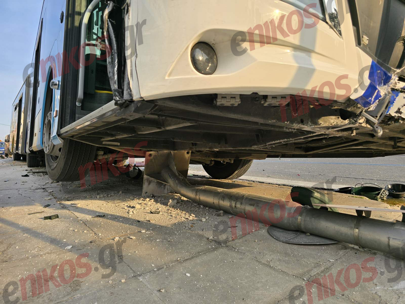 Μεσογείων, Τροχαίο, Λεωφορείο