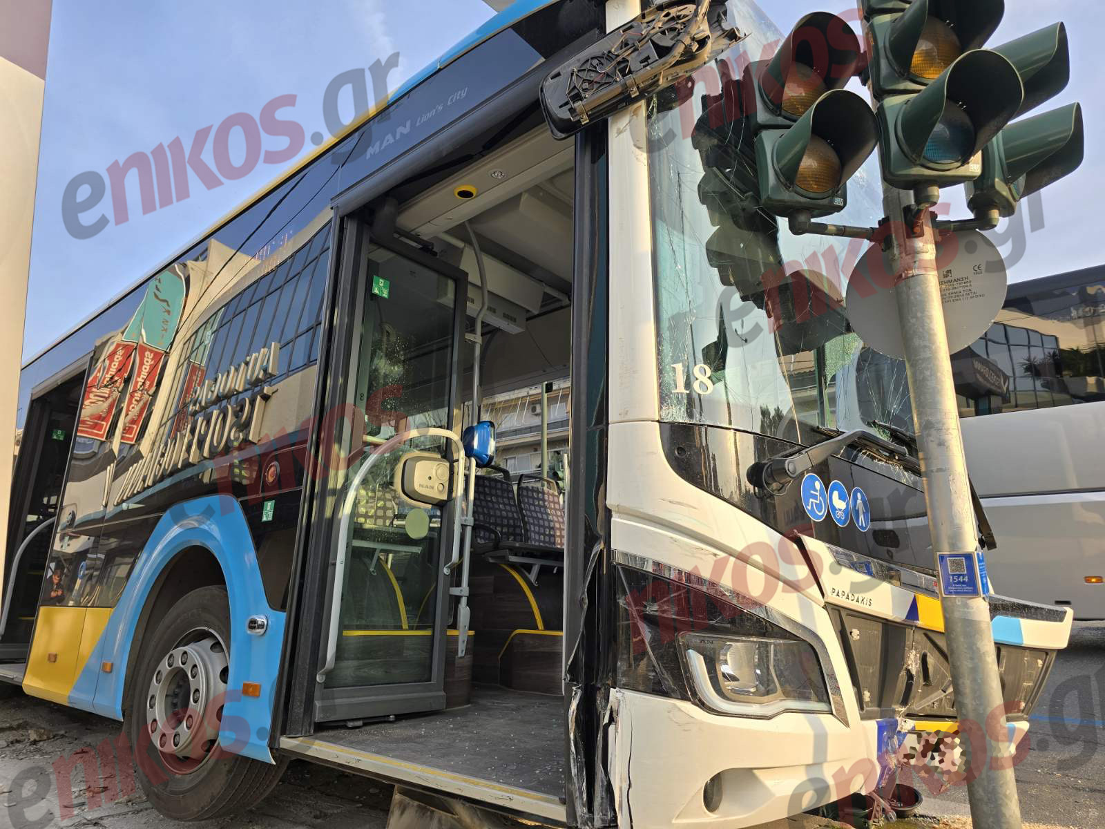 Μεσογείων, Τροχαίο, Λεωφορείο