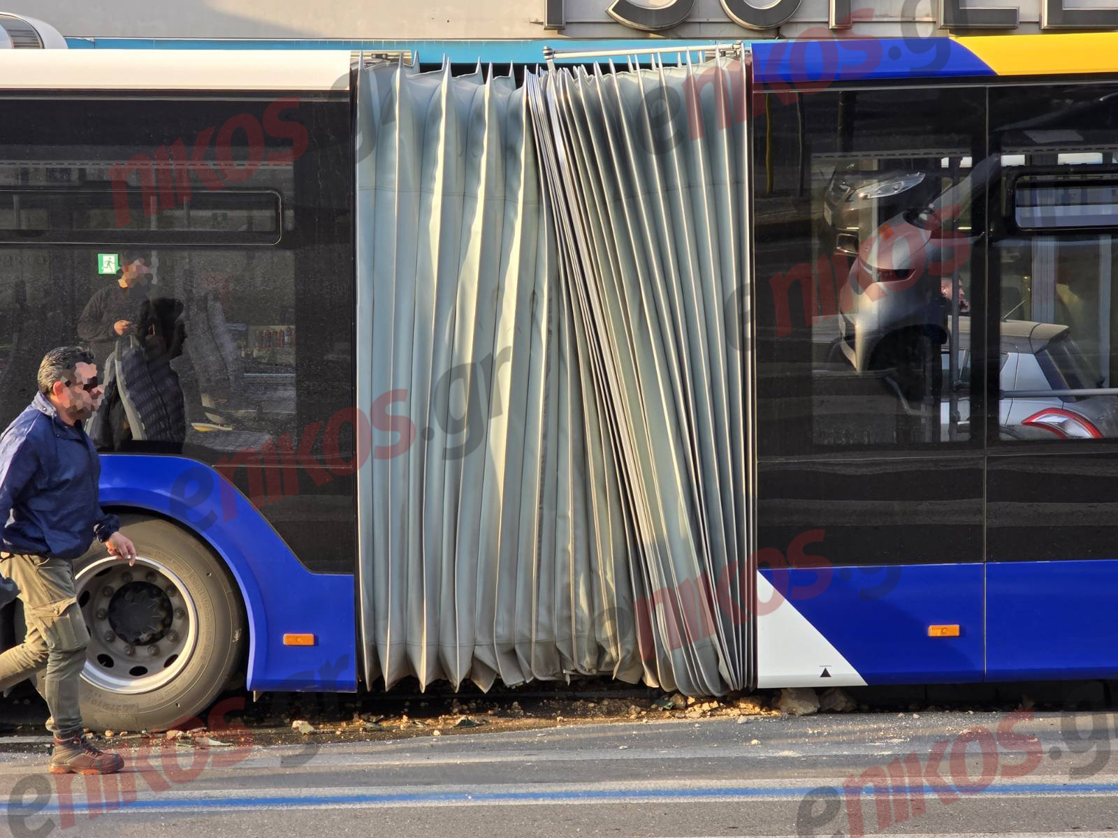 Μεσογείων, Τροχαίο, Λεωφορείο