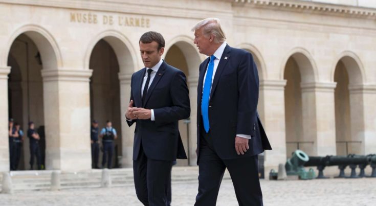 Ντόναλντ Τραμπ Εμανουέλ Μακρόν