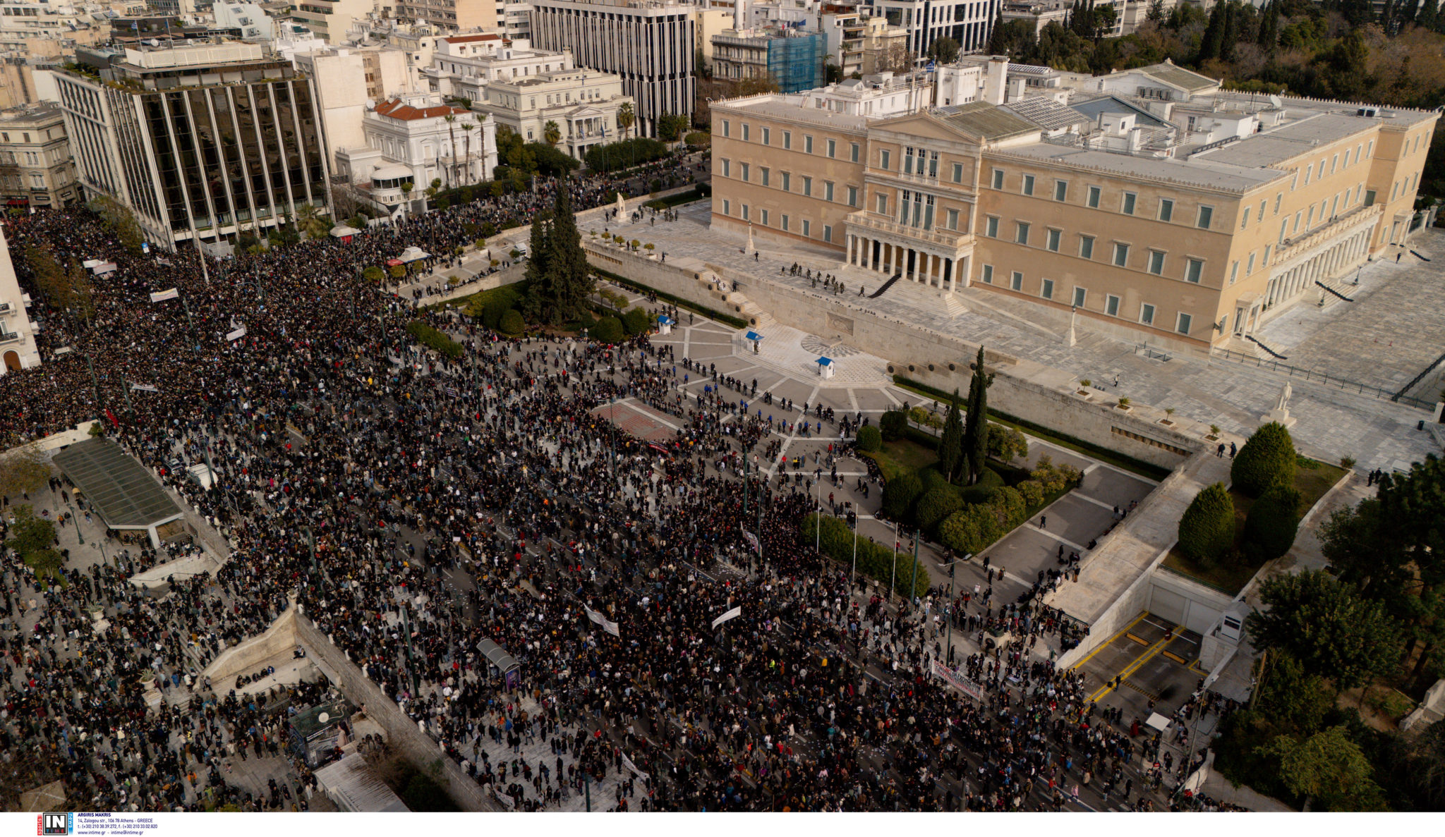 Τέμπη Σύνταγμα Συγκέντρωση