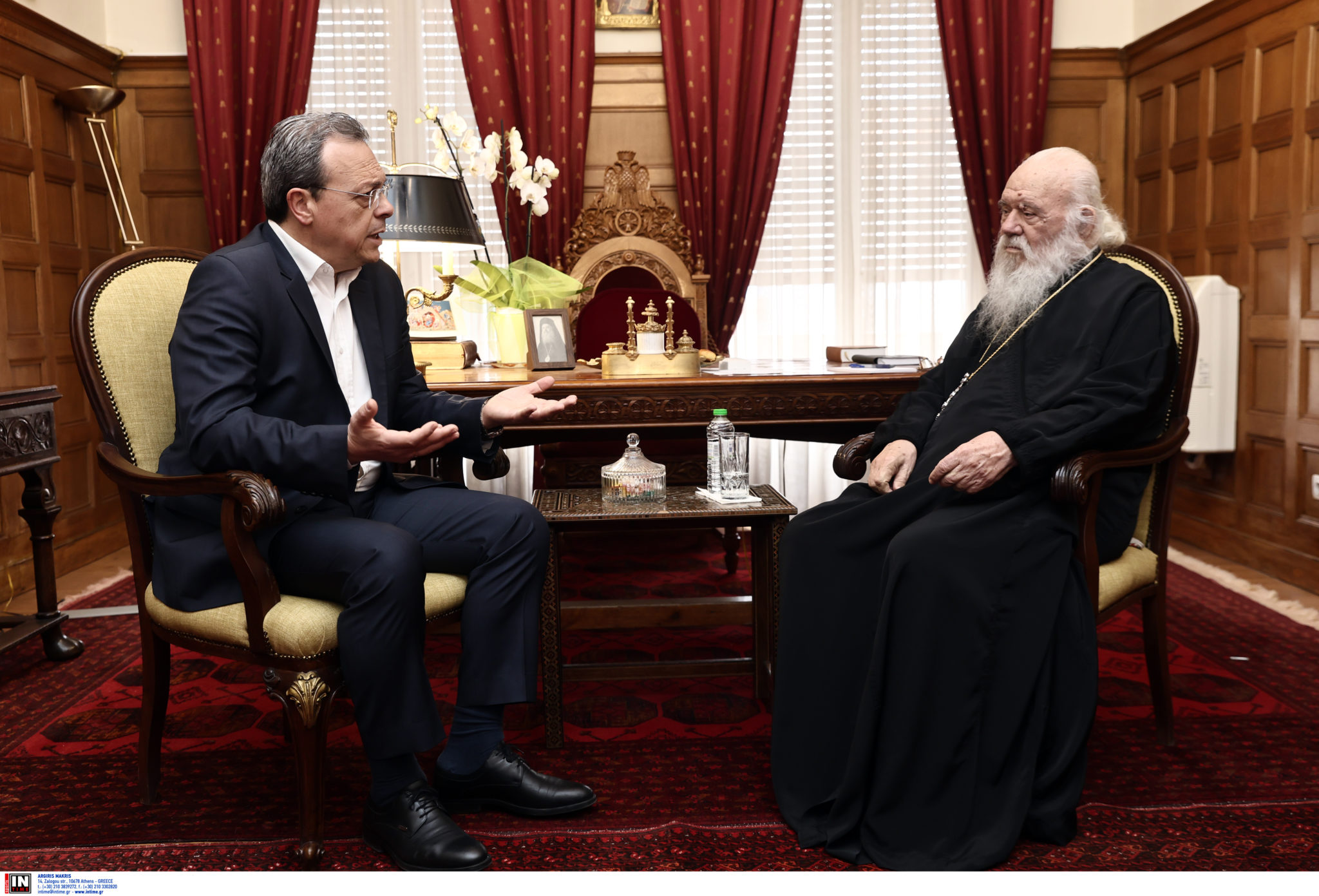 Συνάντηση Φάμελλου με τον Αρχιεπίσκοπο Αθηνών και Πάσης Ελλάδος κ. Ιερώνυμο