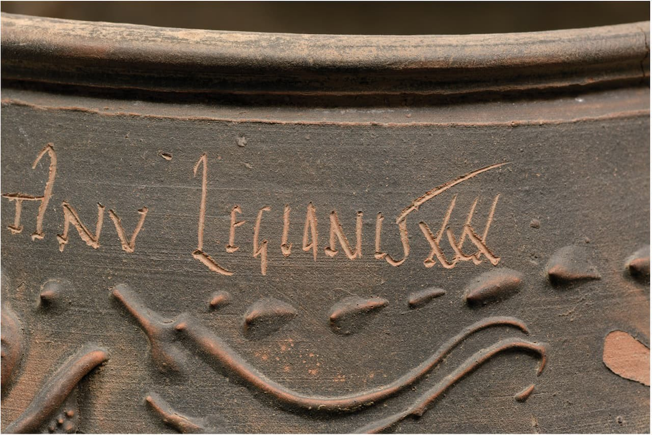 Λεπτομέρεια της επιγραφής. Φωτογραφία: D. Atfield / Colchester Museums