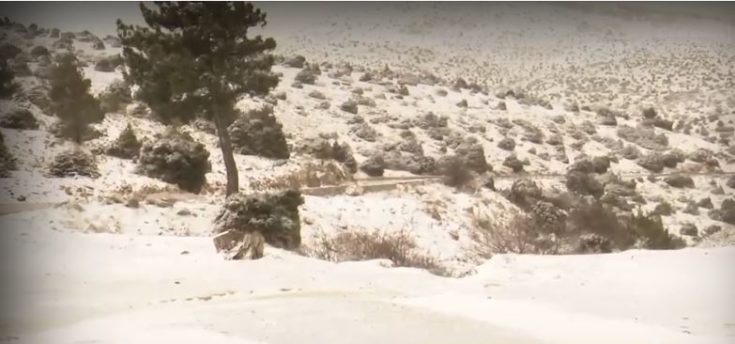 Χιονόπτωση στην Πάρνηθα