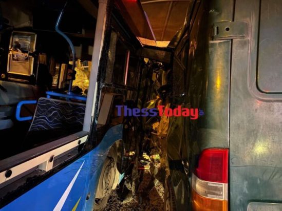 Τροχαίο με λεωφορείο στην Θεσσαλονίκη