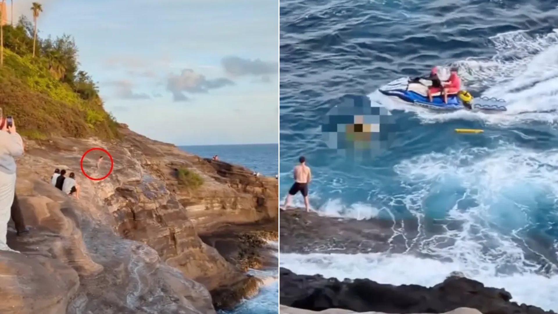 Βίντεο: Η στιγμή που άνδρας επιχειρεί βουτιά στη θάλασσα από γκρεμό και συντρίβεται στα βράχια