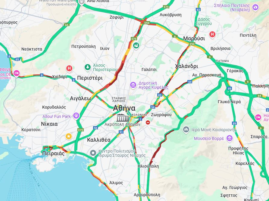 Ο χάρτης της κίνησης