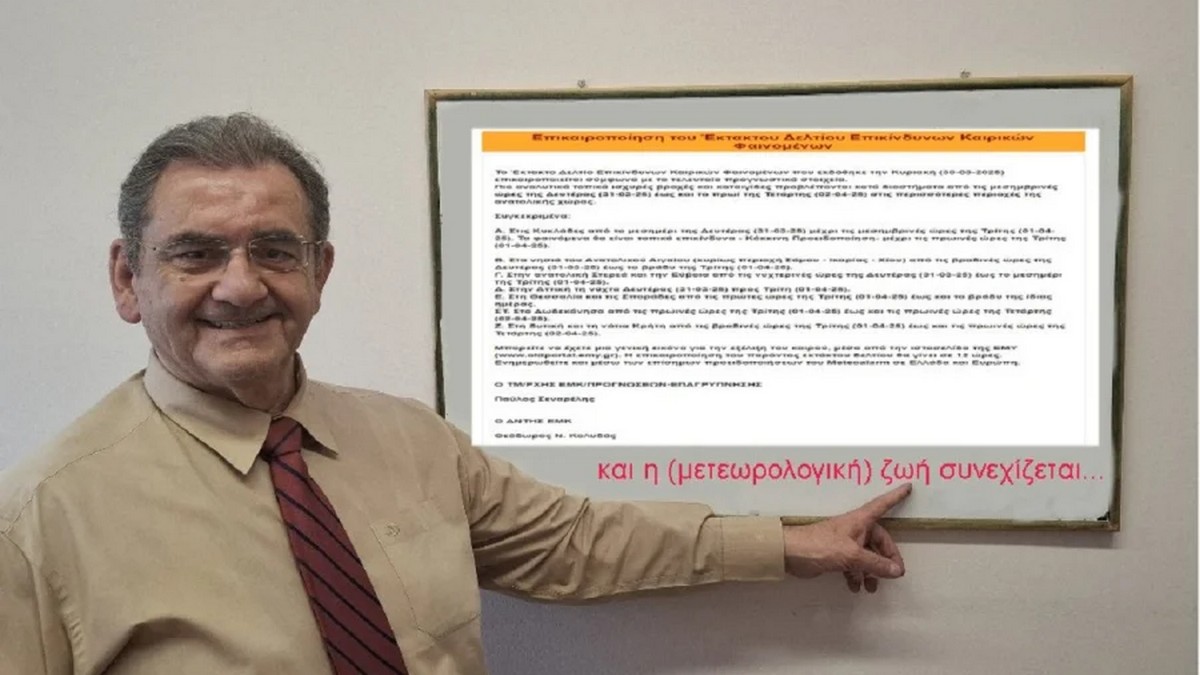 Αποχωρεί από την ΕΜΥ ο Θοδωρής Κολυδάς – Η ανάρτησή του