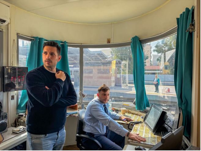 Ο Κυρανάκης στον Σταθμό Λαρίσης