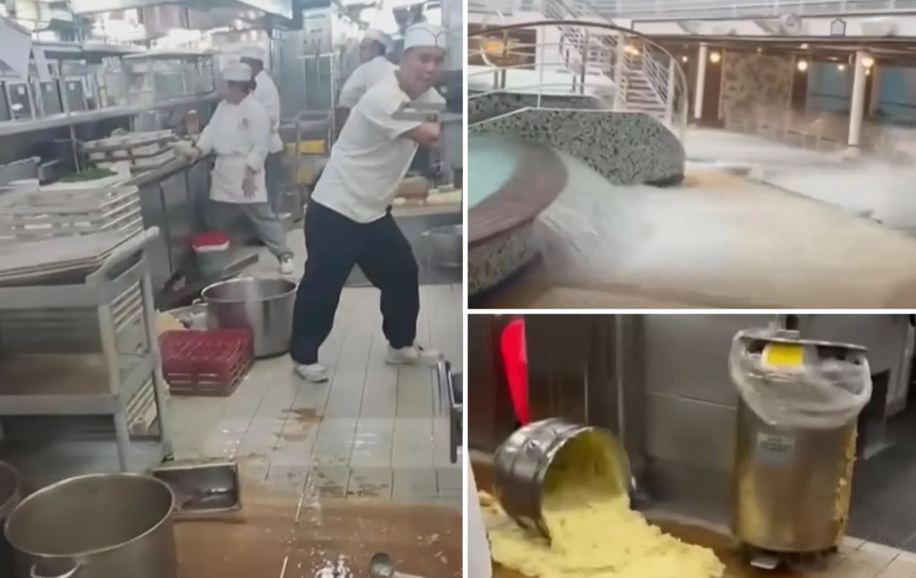 Βίντεο: Η στιγμή που κρουαζιερόπλοιο πέφτει σε καταιγίδα και παίρνει κλίση – 16 τραυματίες