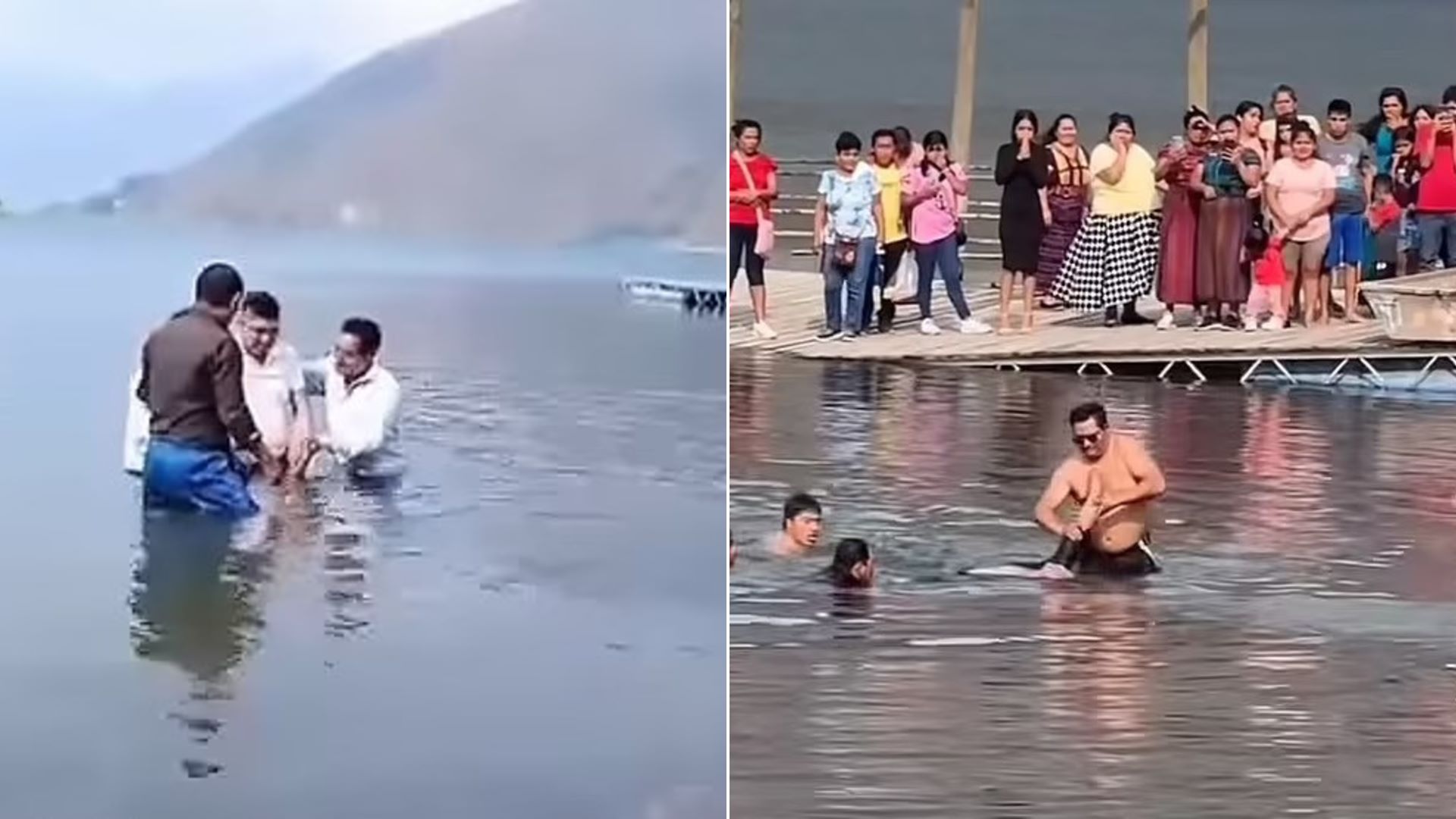 Βίντεο – σοκ : 45χρονος πνίγηκε κατά τη διάρκεια βάπτισης σε λίμνη