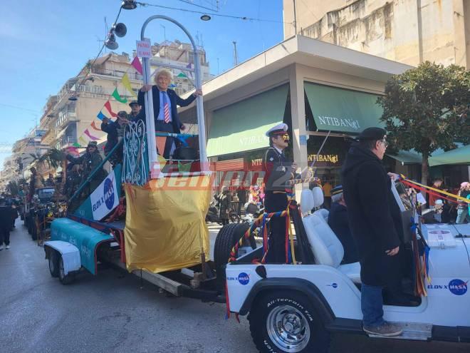 Πάτρα: Οι Στρατηγοί του Καρναβαλιού έφεραν… Τραμπ, Μελάνια, Κίμπερλι και Κλεοπάτρα
