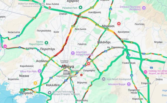 Ο χάρτης της κίνησης- 13 Μαρτίου